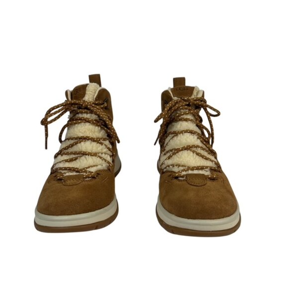 UGG Shoes - UGG Lakesider Heritage Mid Tan Suede Lace Up Waterproof Boot Women's Sz 9 NEW